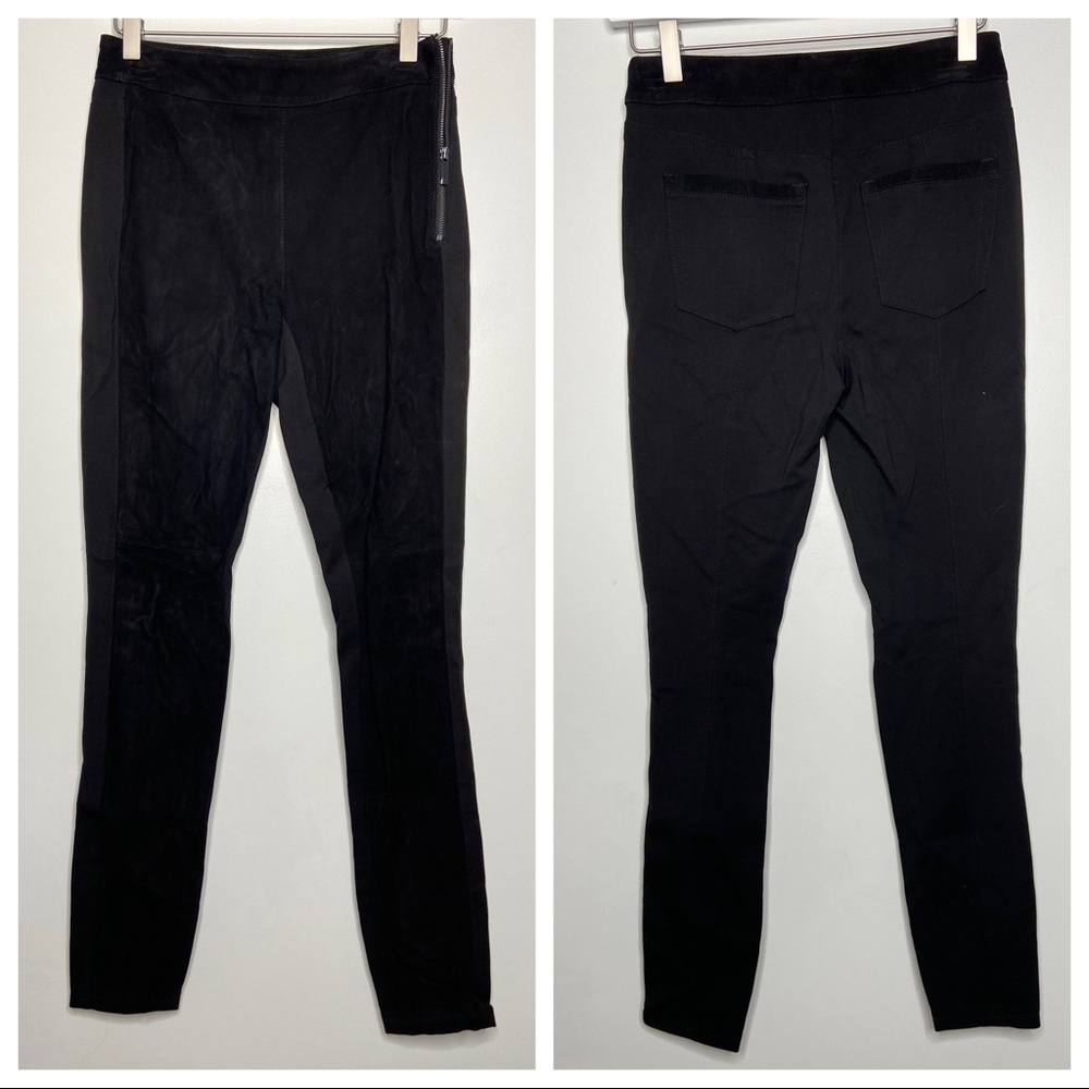 (Some flaws) Leather White House Black Market Skinny Pants Size 00 (please read)
